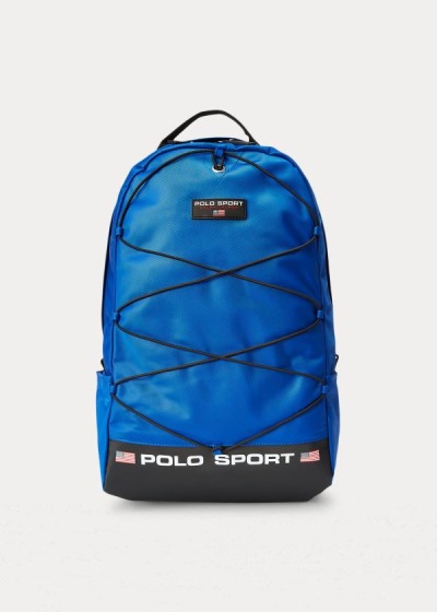 Mochilas Polo Ralph Lauren Hombre Azul Rey Azules - Polo Sport Nylon - JPRBX0692
